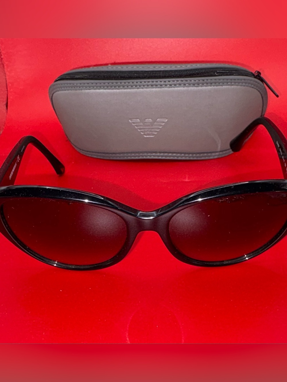 Emporio Armani Black Sunglasses EA4037 with Gray Case